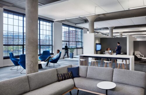 HGA Milwaukee interior lounge 2