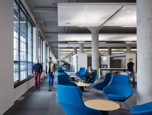 HGA Milwaukee interior lounge area