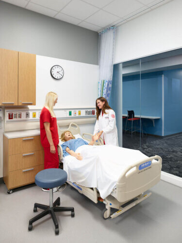 University of Nebraska, UNMC College of Nursing & UNL Student Health Center interior 1