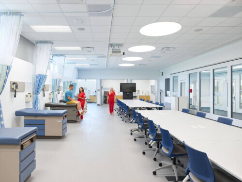 University of Nebraska, UNMC College of Nursing & UNL Student Health Center interior 2