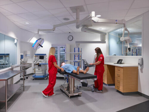 University of Nebraska, UNMC College of Nursing & UNL Student Health Center interior 3