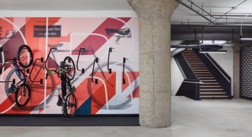 TractorWorks interior stairs