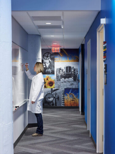 Hennepin Healthcare, North Loop Clinic interior corridor