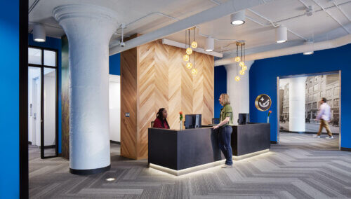 Hennepin Healthcare, North Loop Clinic interior reception 1