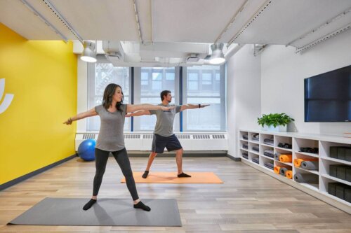 Criteo interior fitness room