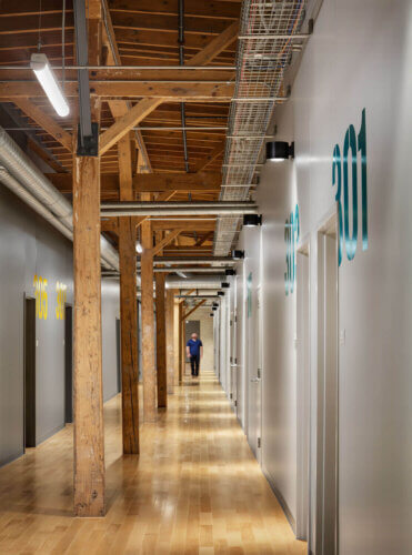 Eleven25 at Pabst interior hallway