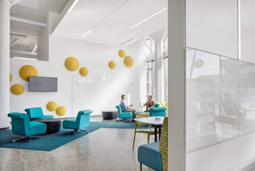 Mitchell Street Library interior lounge area