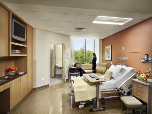 Virtua Voorhees, Virtua Health Hospital interior patient room