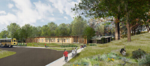 Westwood Hills Nature Center approach rendering