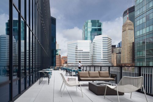 Sleep Number Headquarters exterior rooftop deck