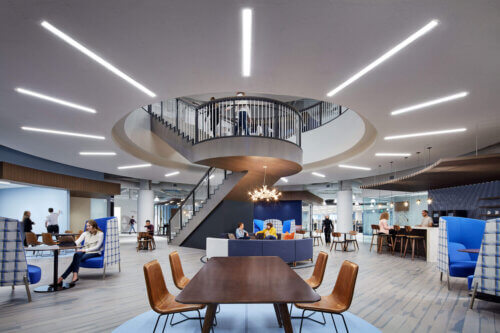 Sleep Number Headquarters interior lounge space