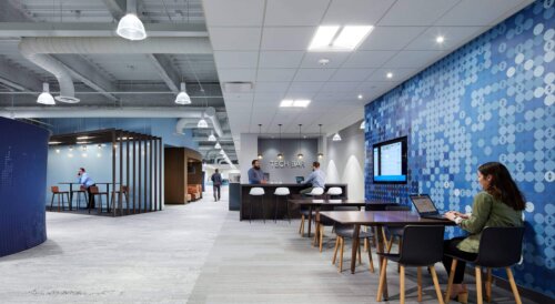 Sleep Number Headquarters interior tech bar