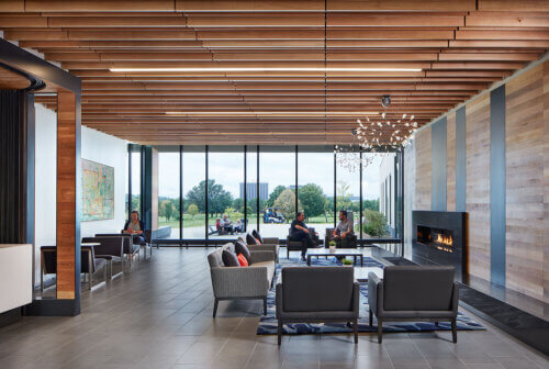 Brookview Community Center interior lounge