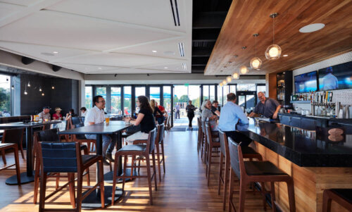 Brookview Community Center interior restaurant