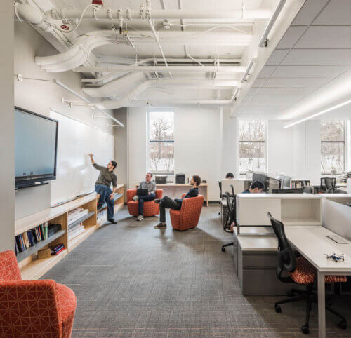 Boston University - Engineering Product Innovation Center interior classroom