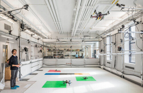 Boston University - Engineering Product Innovation Center interior drone lab