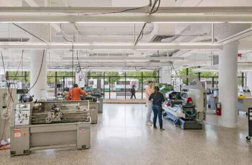Boston University - Engineering Product Innovation Center interior lab 2