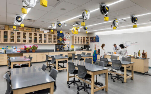 Cambridge College applied science lab