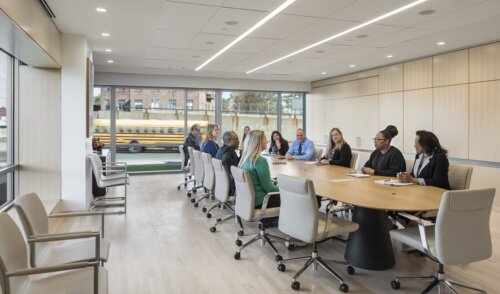 Cambridge College board room