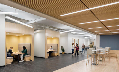 Cambridge College interior main corridor study lounge