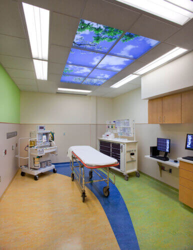 Children's National Medical Center ICMR interior patient bed