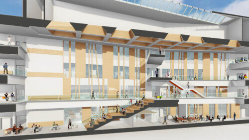 Dartmouth College Center for Engineering and Computer Science Interior Section View