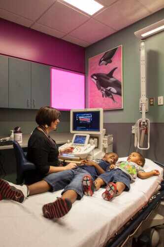 Elsie and Marvin Dekelboum Family Foundation Pulse Center interior exam room