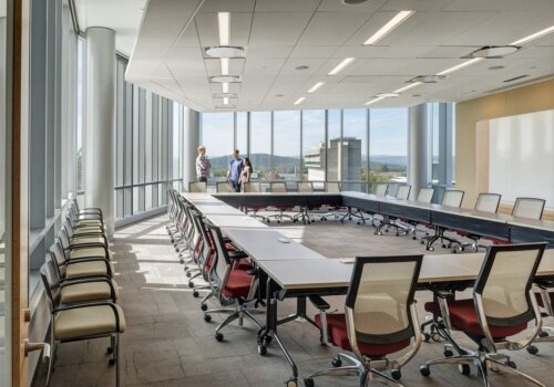 University of Massachusetts Amherst - Life Sciences Laboratories interior conference room