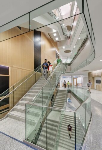 University of Massachusetts Amherst - Life Sciences Laboratories interior staircase