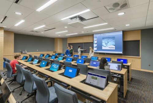 University of Pittsburgh Chevron Science Center Interior Computer Classroom 1