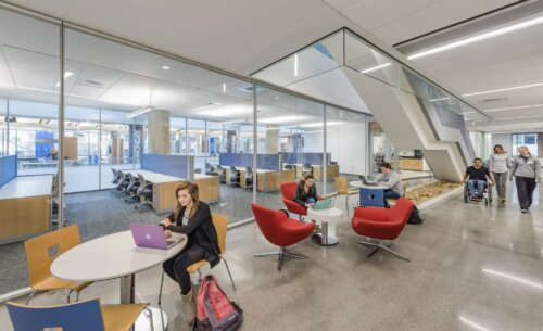 Vanderbilt University - Engineering and Science Building interior seating area