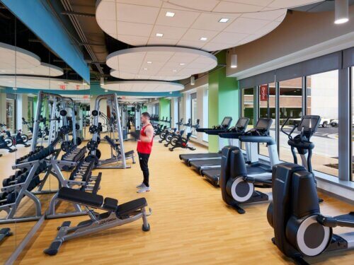 Apple Federal Credit Union interior gym