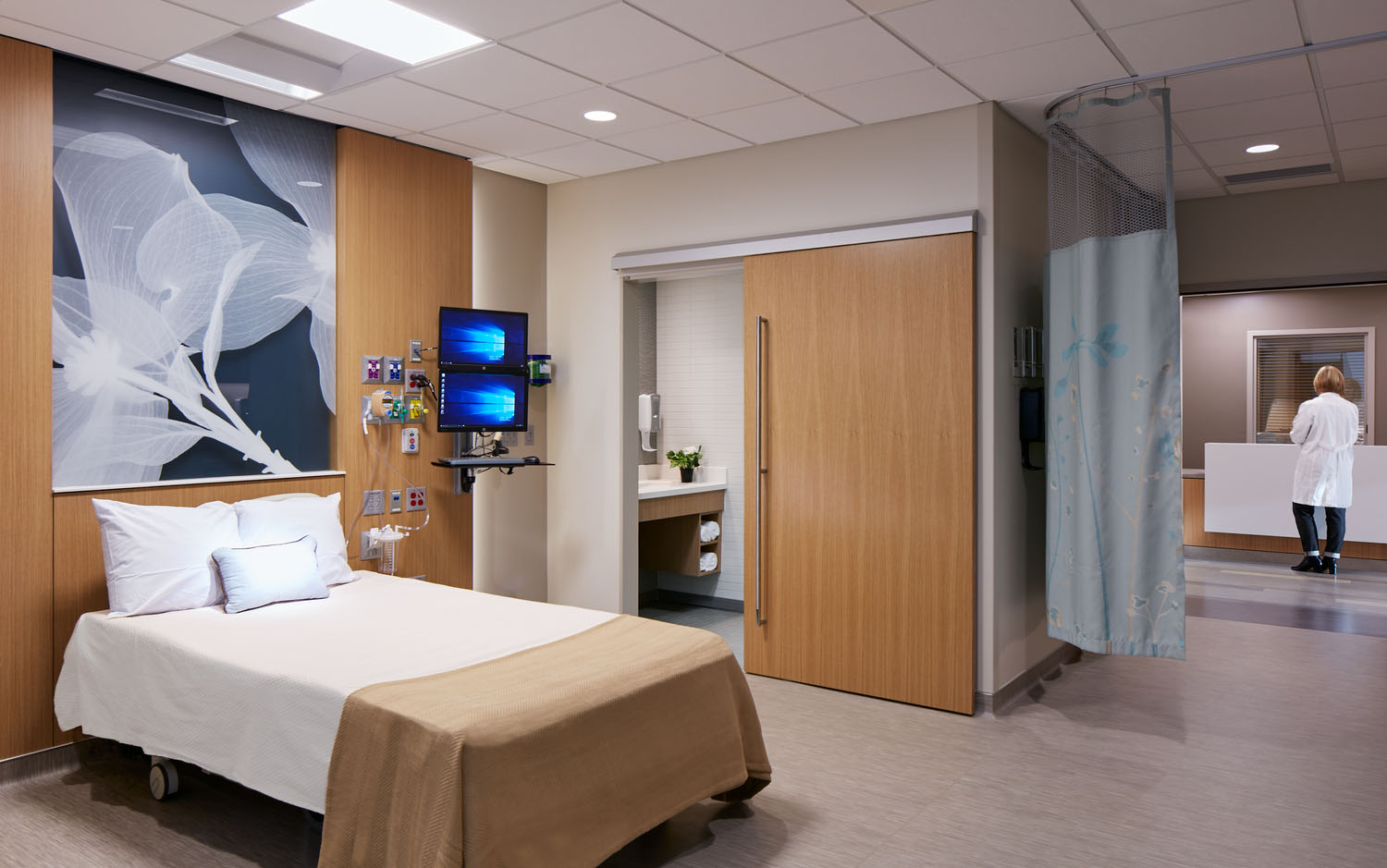CentraCare Health System Melrose interior patient room 2