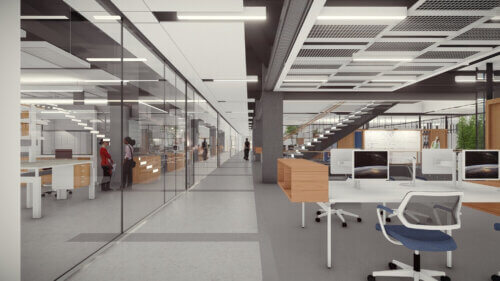 Lehigh University Health, Science and Technology Building workspace 2