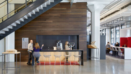 HGA Minneapolis Office coffee bar