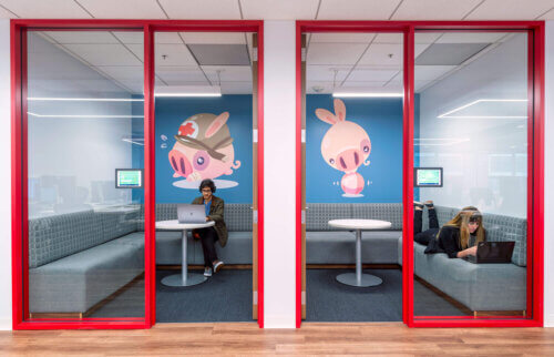 Humble Bundle office interior conference rooms