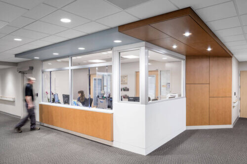 Abbott Northwestern Emergency Department interior nurse's station