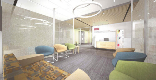 Boston University - Clinical Psychology interior waiting room 1
