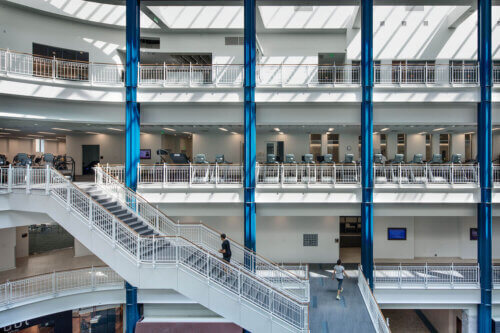 Douglas Dayton YMCA at Gaviidae interior atrium staircase