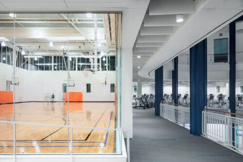 Douglas Dayton YMCA at Gaviidae interior gymnasium