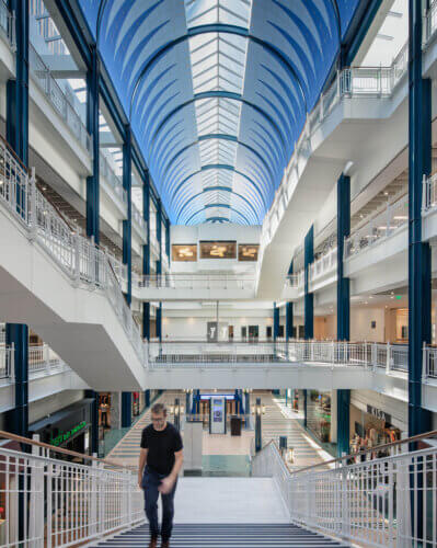 Douglas Dayton YMCA at Gaviidae interior staircase closeup