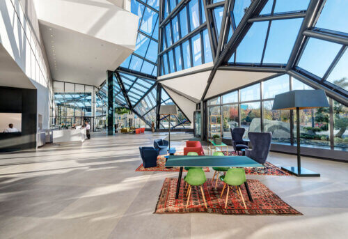 Education First North America Headquarters interior lobby