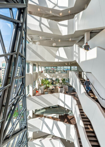 Education First North America Headquarters interior stairway