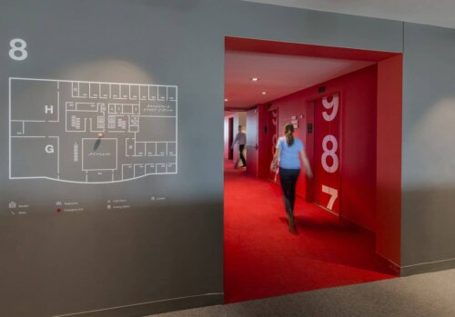 Hult International Business School - Hult Boston elevator bank