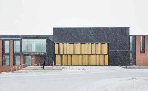 Macalester College, Janet Wallace Fine Arts Center Phase III - Theater and Dance exterior winter