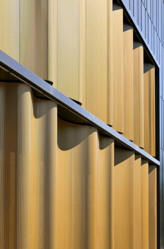 Macalester College, Janet Wallace Fine Arts Center exterior detail