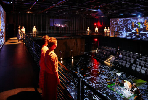 Macalester College, Janet Wallace Fine Arts Center Phase III - Theater and Dance interior theatre show 3