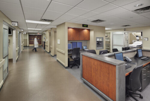 St. Elizabeth Hospital Addition and Renovation interior nurse's station
