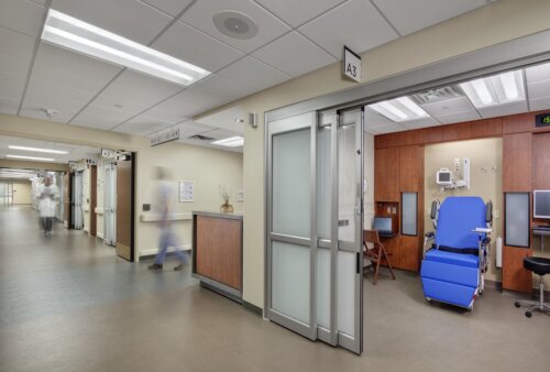 St. Elizabeth Hospital Addition and Renovation interior patient room