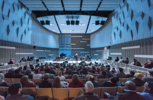 University of Massachusetts Boston – University Hall interior concert hall